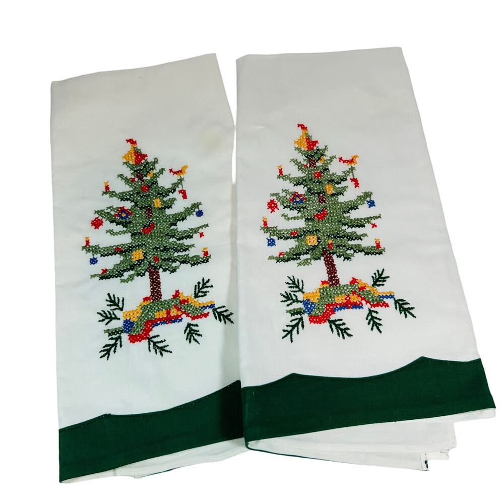 Lillian Vernon 
Vintage Christmas tree cross stitch tea towels